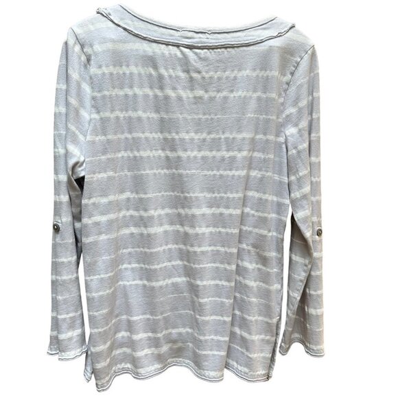 Fresh Produce Shirts Tunics Long Sleeve Pink Gray V-Neck Lot of 2 Size XS/S - Picture 3 of 10